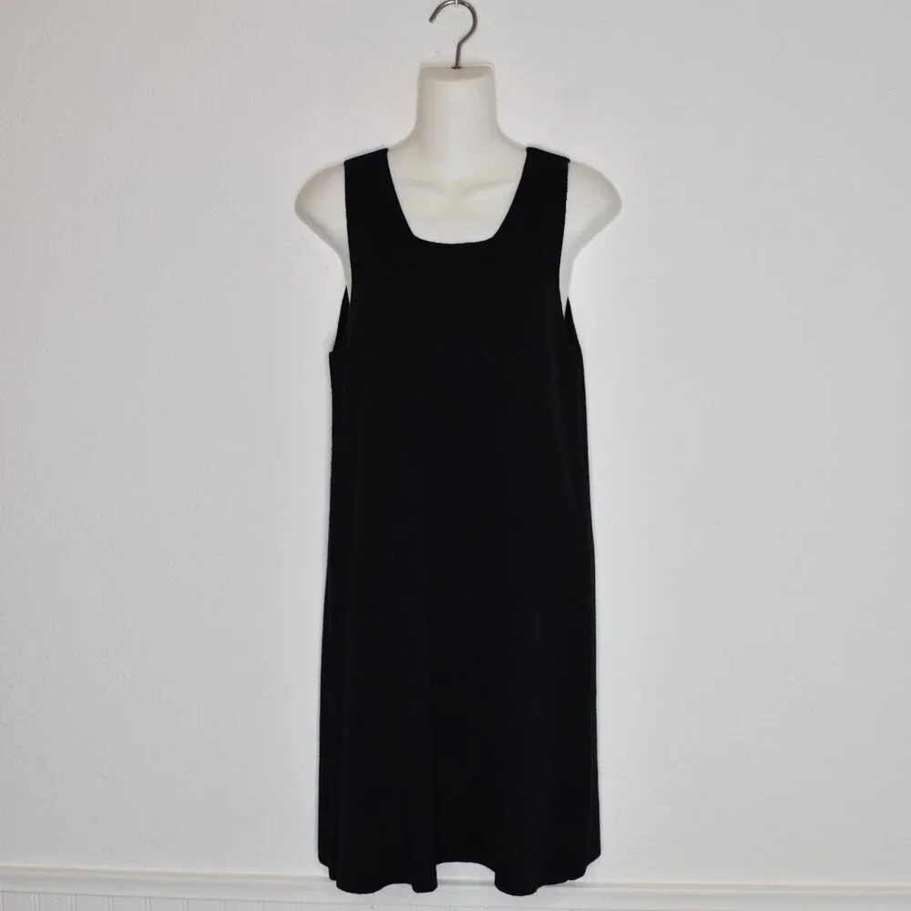 Preview Collection 100% Merino Dress Sz S Minimalist Neutral Classic Preppy VTG